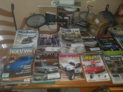 Assorted Car & Modeler Magazines: Hot VWs, Classic Car, Sports & Exotic, FineScale Modeler, Car Craft