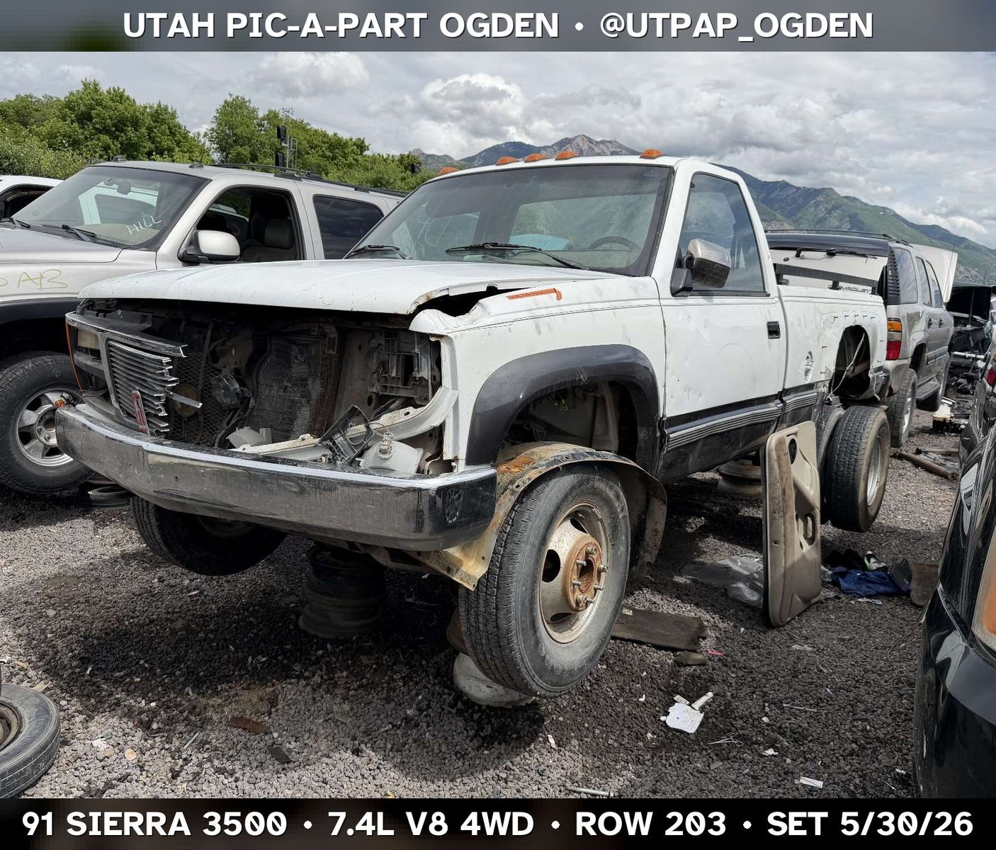 1991 GMC Sierra 3500 Parts - UTPAP Ogden