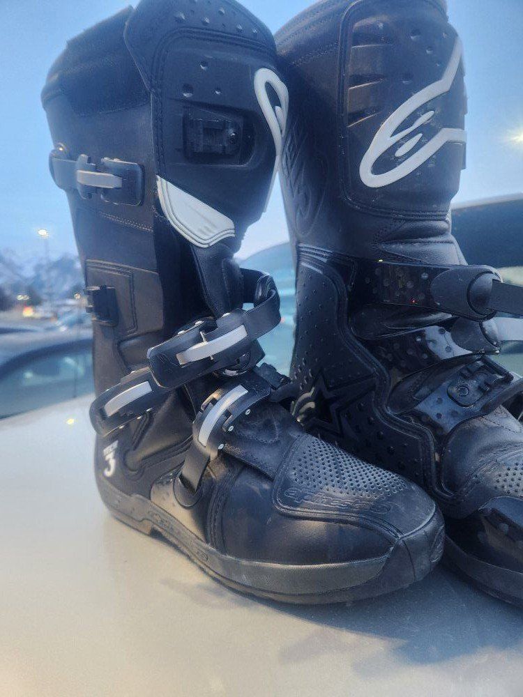 Alpinestars Tech 3 Mens MX Offroad Boots Black/Wh