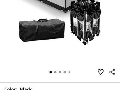 Veraste Foldable Baby Playpen 51"x51" Portable Play Yard Black