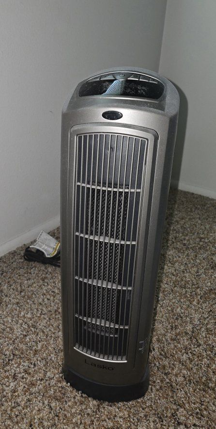 Lasko Ceramic Tower Heater, Portable Electric Space Heater, Remote Included