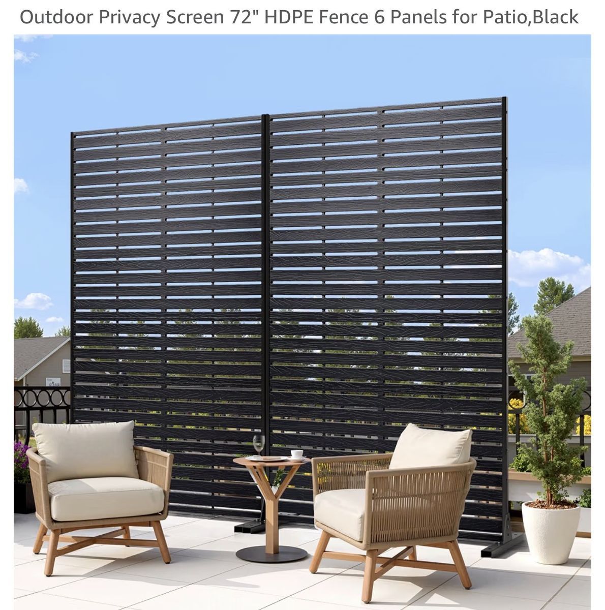 Outdoor Privacy Screen 72” (10 panels)