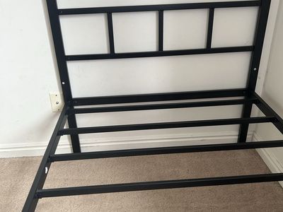 Metal twin bed frame