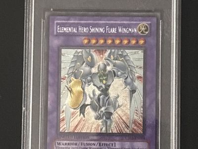 2006 YU-GI-HO E-HER SHINING FLARE WINGMAN COLLECTORS TIN PSA 8