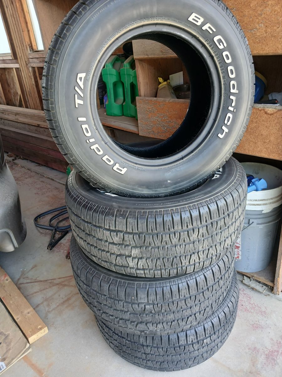 4 - BFGoodrich radial TA 245/60/14 tires