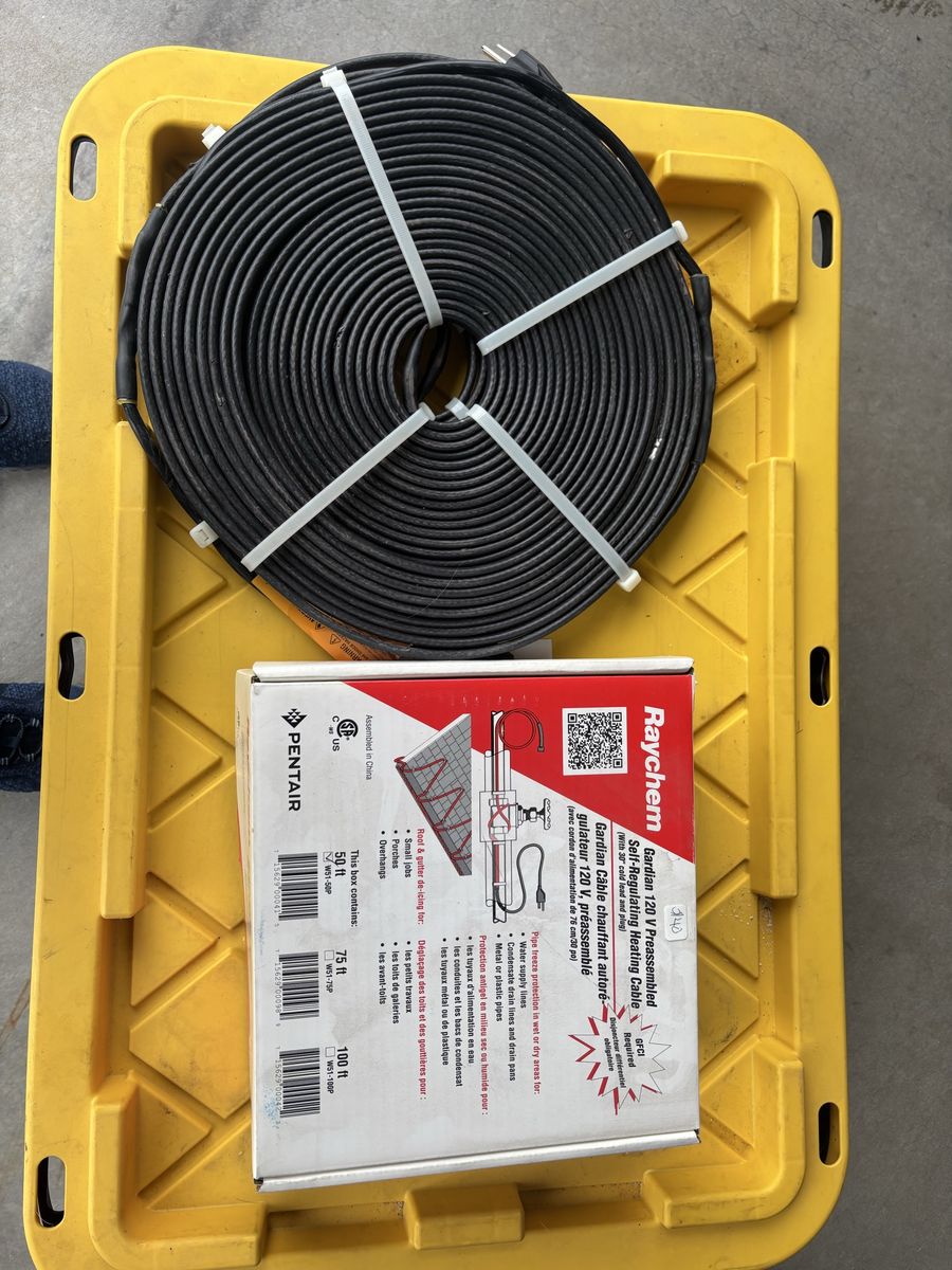 Heat tape for roof
