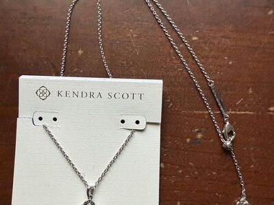 Kendra Scott Black Drusy Pendant Necklace