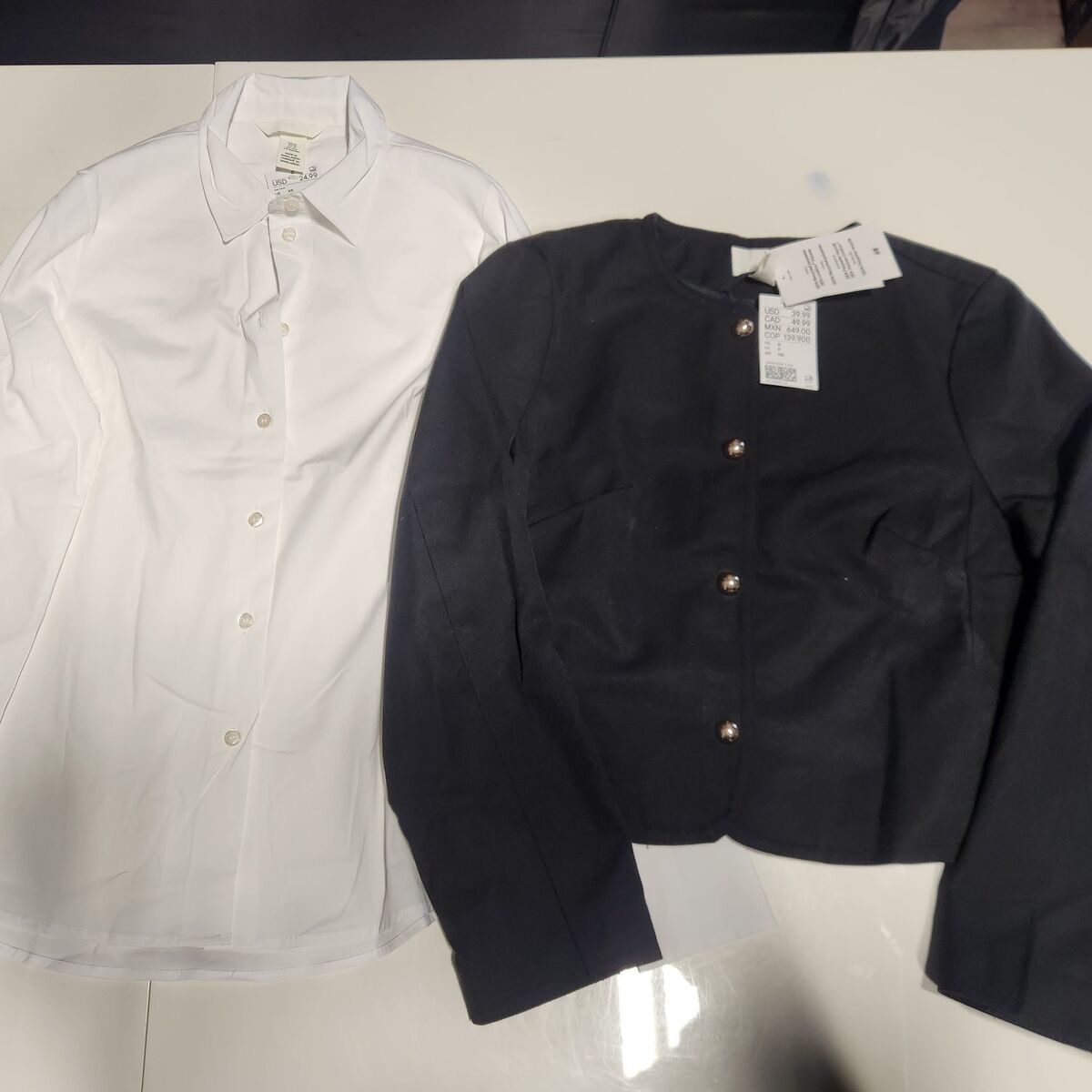 Women’s Small Blazer + Button Up Set – H&M - New