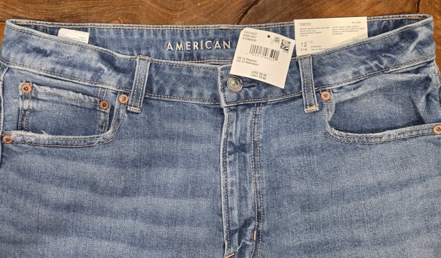 NWT American Eagle Dreamy Drape Super High-Rise Ba