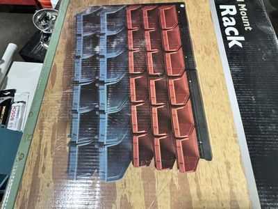 STOREHOUSE 30 Bin Wall Mount Parts Rack. New