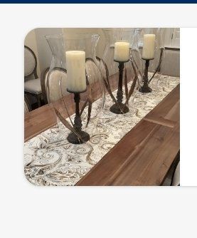Set of extra large 3 Glass Hurricane vases pottery barn. 