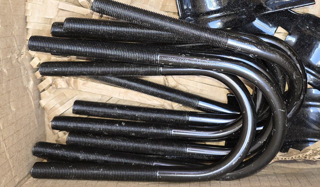 8-8" steel u bolts. New