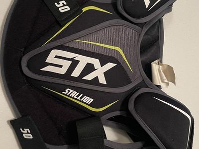 STX Stallion 50 Lacrosse Shoulder Pads Small Black