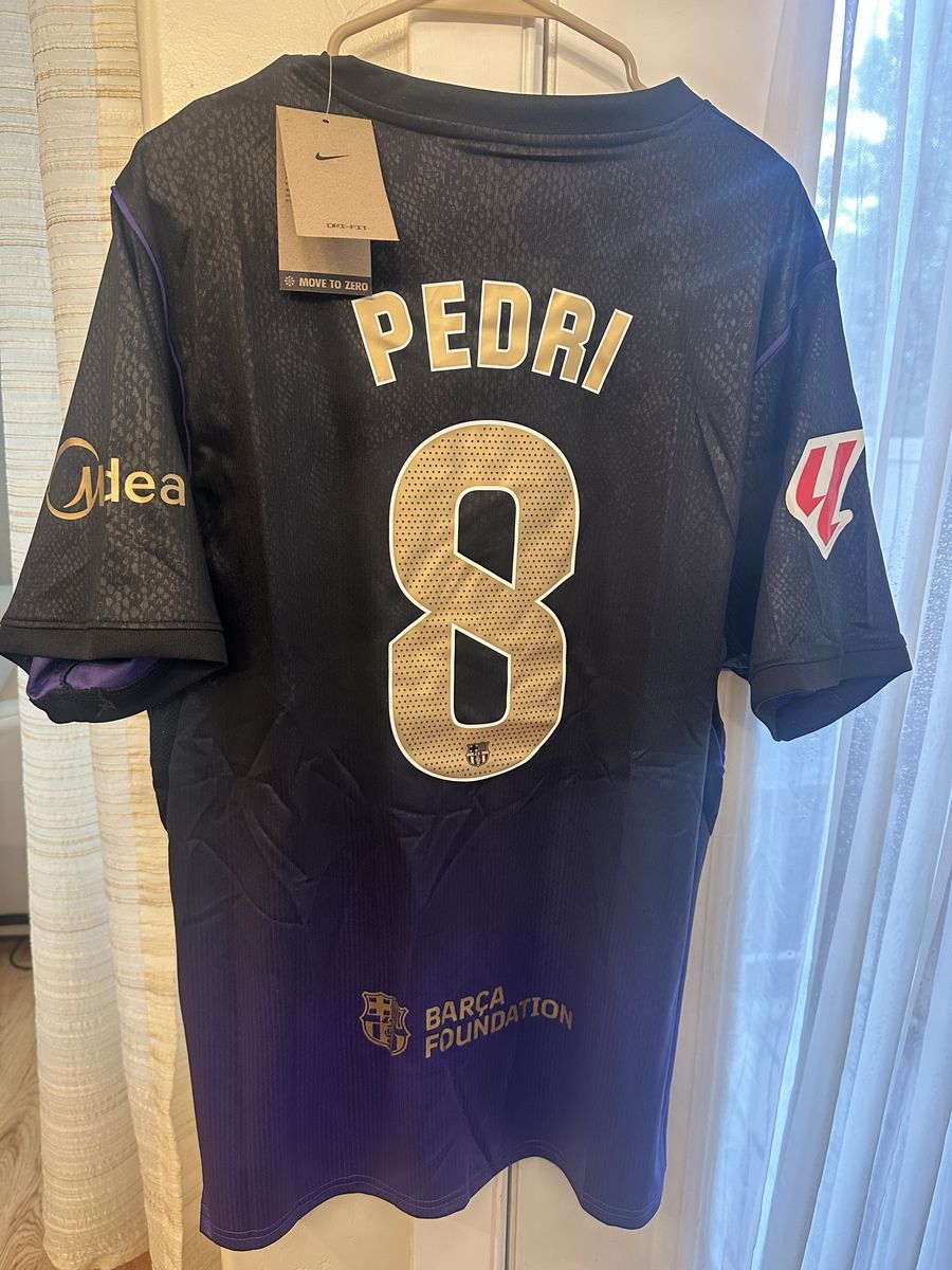 Nike FC Barcelona Pedri #8 Special Edition Jersey Large  Nike FC Barcelona Pedri #8 Kobe Bryant Mamba Edition Jersey Fits Large 