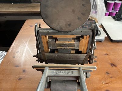 Vintage Letterpress Printing Press