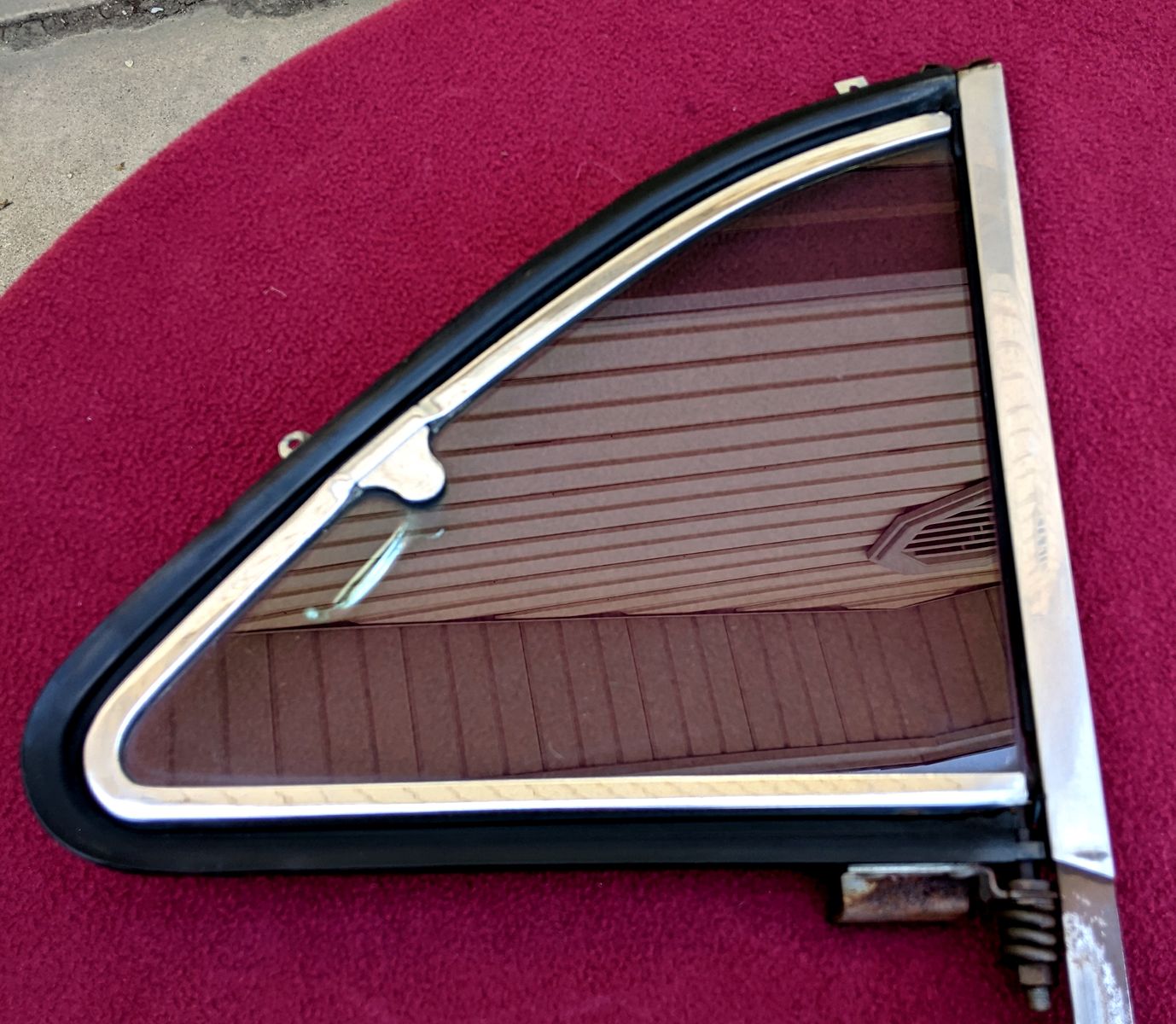 Passenger Right Rear tinted Vent Glass for 1955 Dodge Royal Custom Sedan