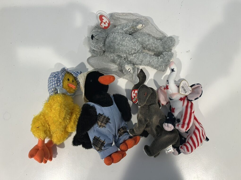 5 Vintage Beenie Babies