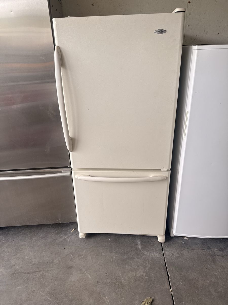 Maytag Bottom Freezer Refrigerator - Bisque/Off-White