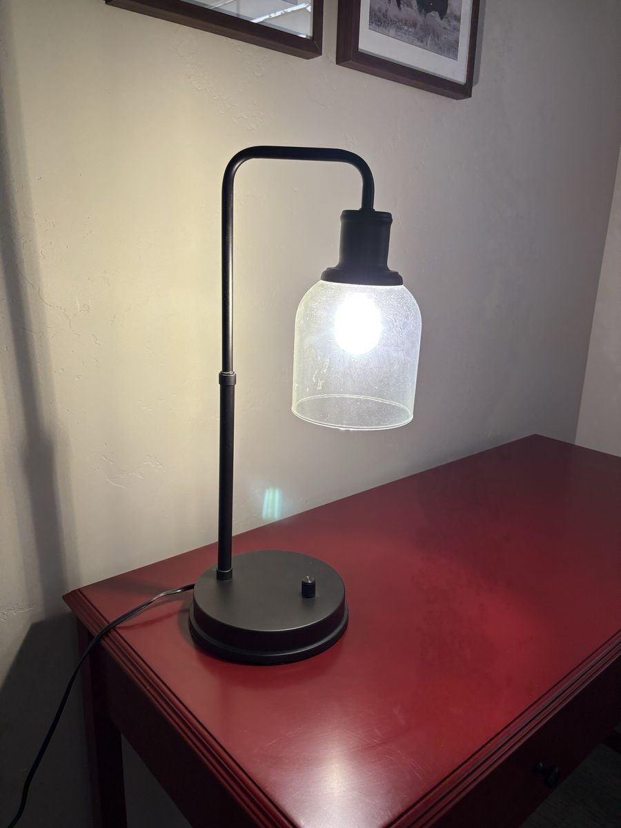Farmhouse industrial desk lamp