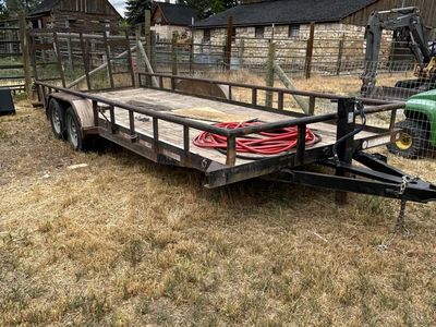 2019 12,000 lb Equipment Trailer + New Skid Steer Buckets
