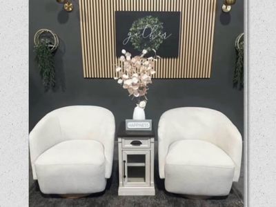 HENREDON MURPHY SWIVEL CHAIR SET