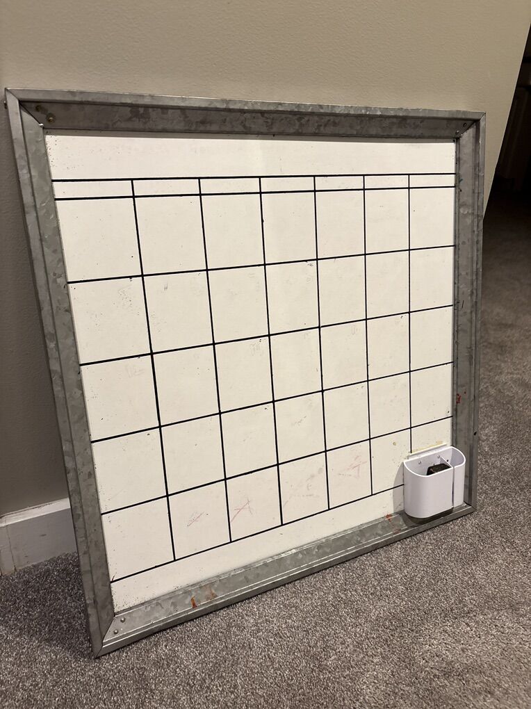 Pottery Barn Dry Erase Board Calendar