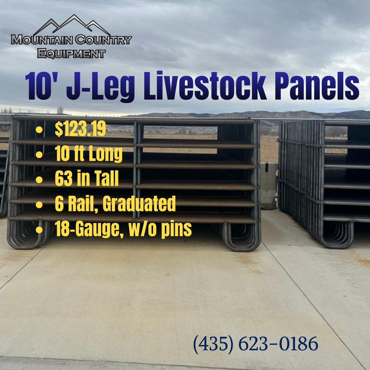 10' J-Leg Livestock Panel