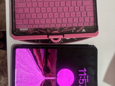 Apple iPad Pro 13 inch (M4) with Pink Keyboard Case