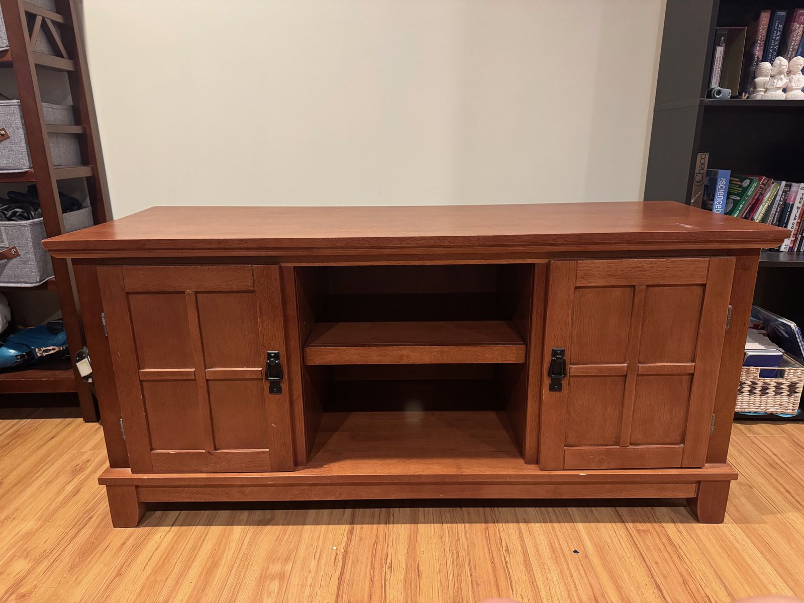 Mission style TV stand / console