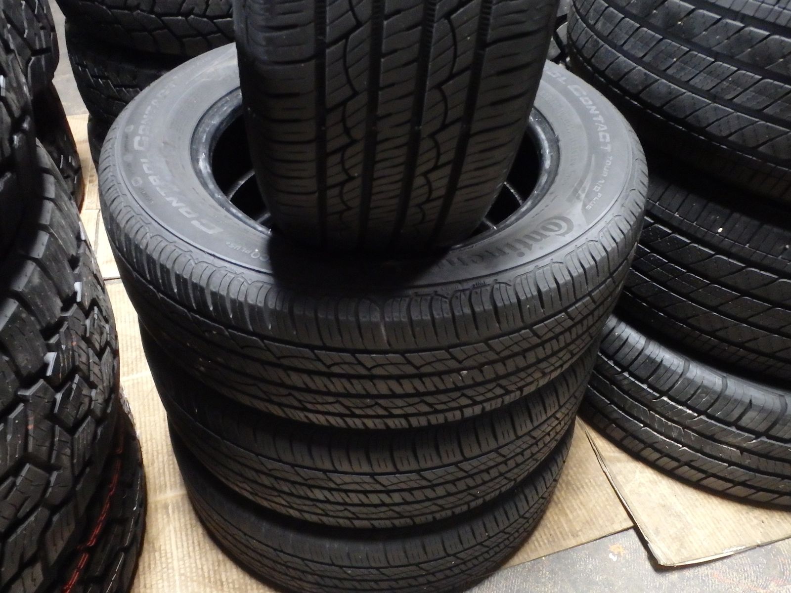 185/65R15 CONTINENTAL CONTROL CONTACT SET OF USED TIRES