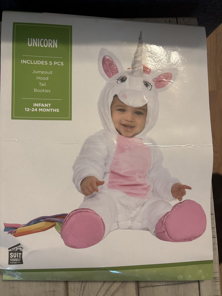 Unicorn baby costume 