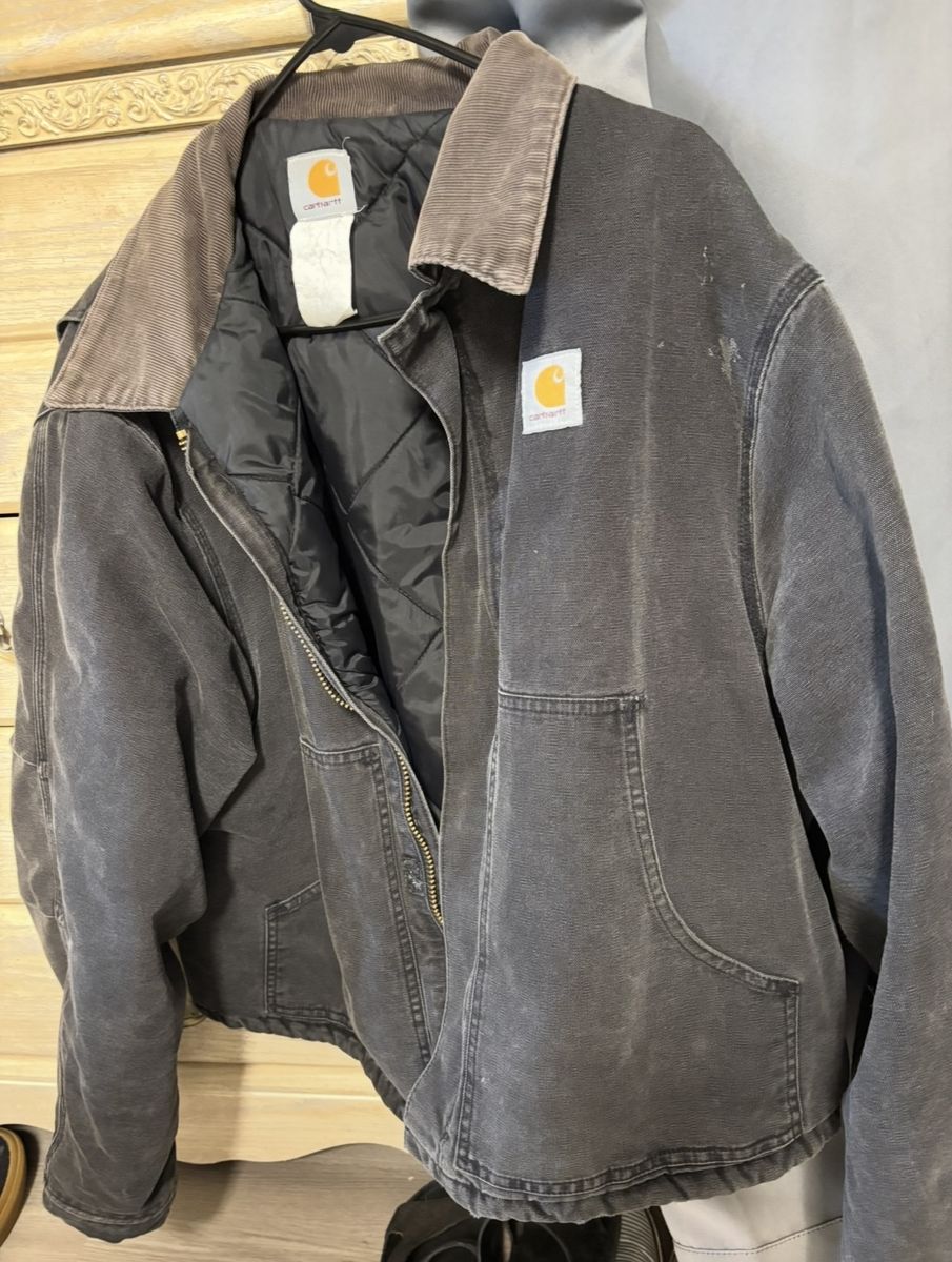 Vintage Carhartt J02/J22 Arctic Quilt-Lined Jacket - Faded Black - Size 2XL