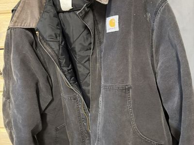 Vintage Carhartt J02/J22 Arctic Quilt-Lined Jacket - Faded Black - Size 2XL