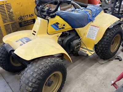 Suzuki LT50 QuadRunner 50cc Kids ATV - Yellow, 1970-something?