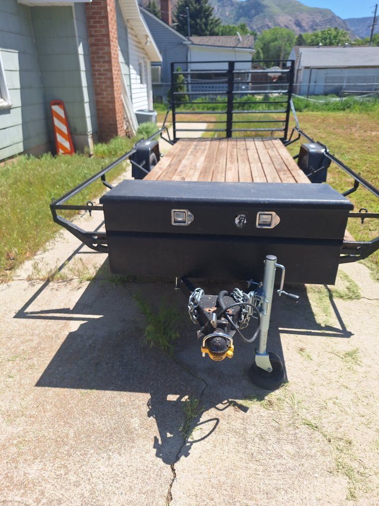 14ft. flatbed trailer.