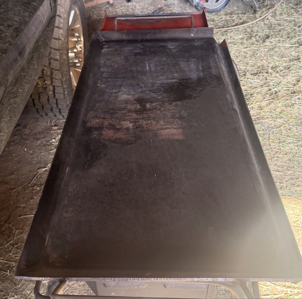 39 X 19 steel Griddle very heavy 