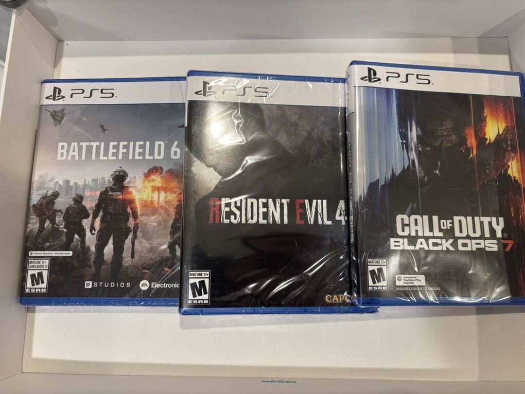 COD Black Ops 7 Battlefield 6 Resident Evil 4