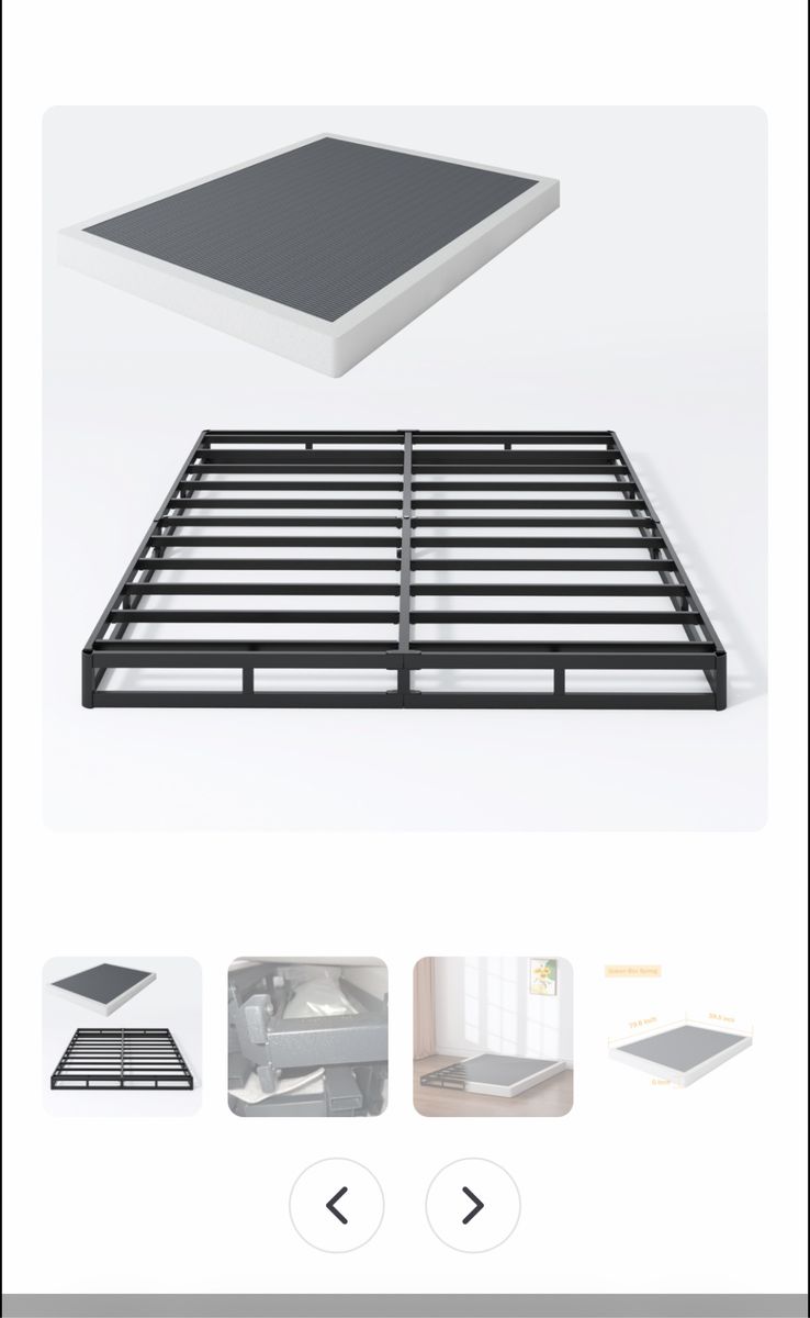 Queen metal box spring w/cover