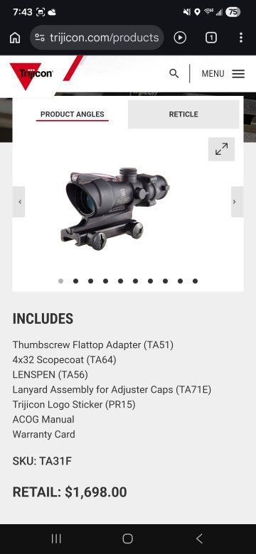 Trijicon ACOG model 100215