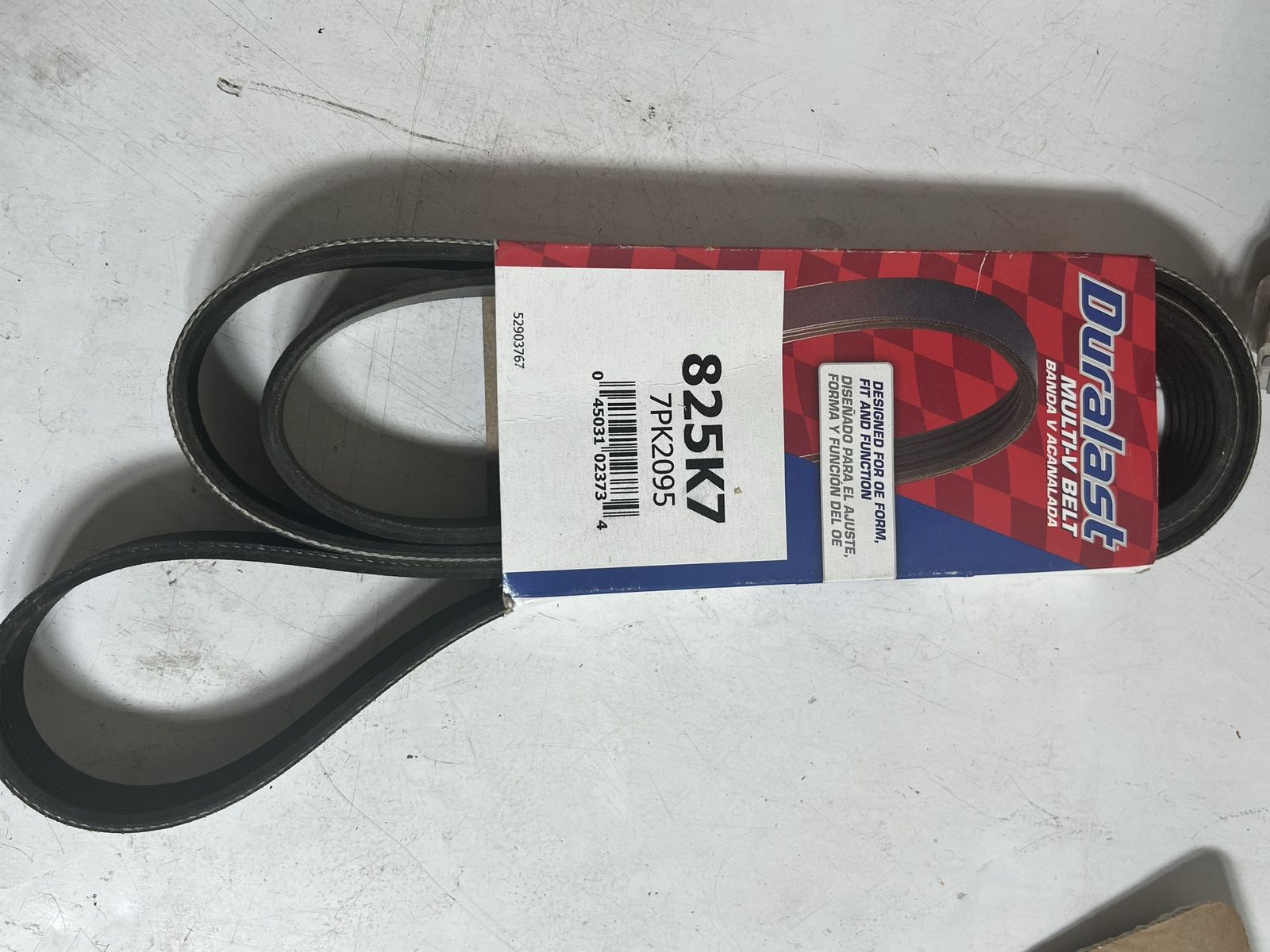 Toyota Sienna 3.5L Serpentine Belt Duralast 825K7 – New