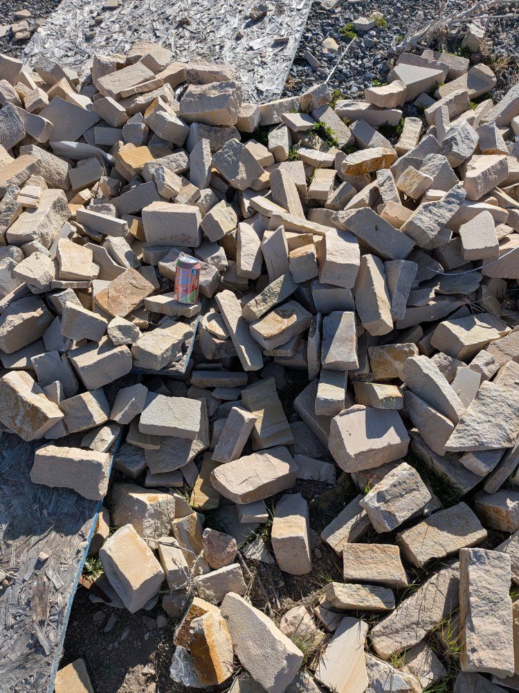 Beautiful Gorgeous Blonde Sandstone Decorative Blocks Chunks Pieces Planter Walls, Paver edging