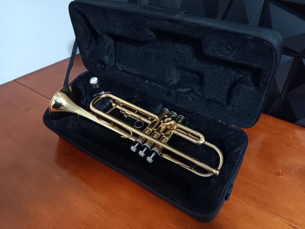 Mendini By Cecilio Bb Trumpet - Trumpets for Beginner or Advanced Student w/Case. Excellent Conditions!