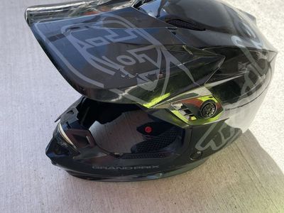 Troy Lee Designs Grand Prix Full Face Helmet - Black/Grey