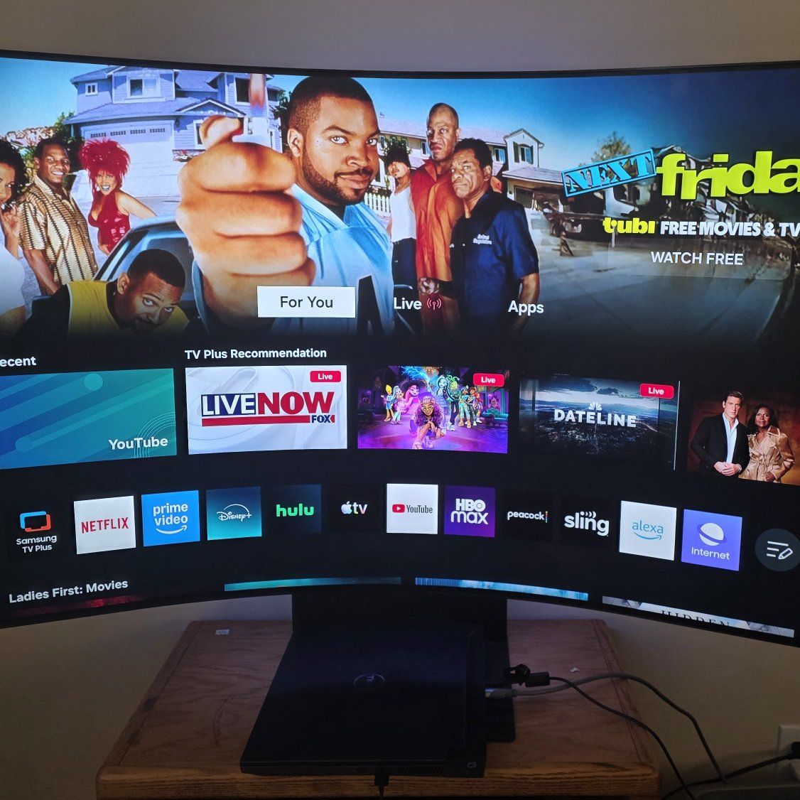 Samsung Odyssey Ark 55" Gaming monitor.