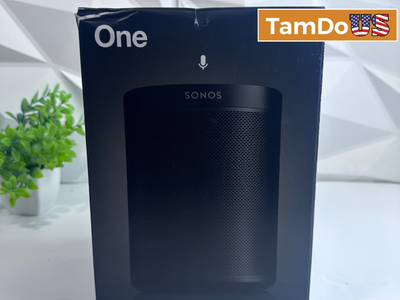 Sonos One Gen 2 Smart Speaker with Voice Control Built-In S18 ONEG2US1BLK Black