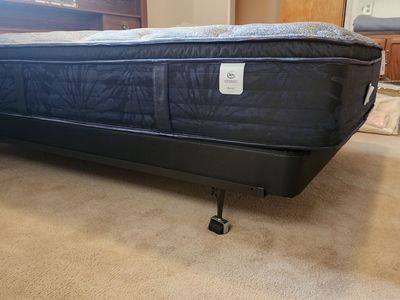 Mattress, Box Springs and Metal Base
