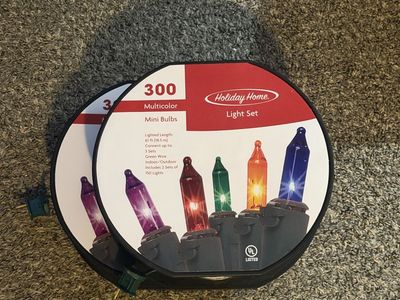 2 300 Bulb strands. Brand new still in wrapping!