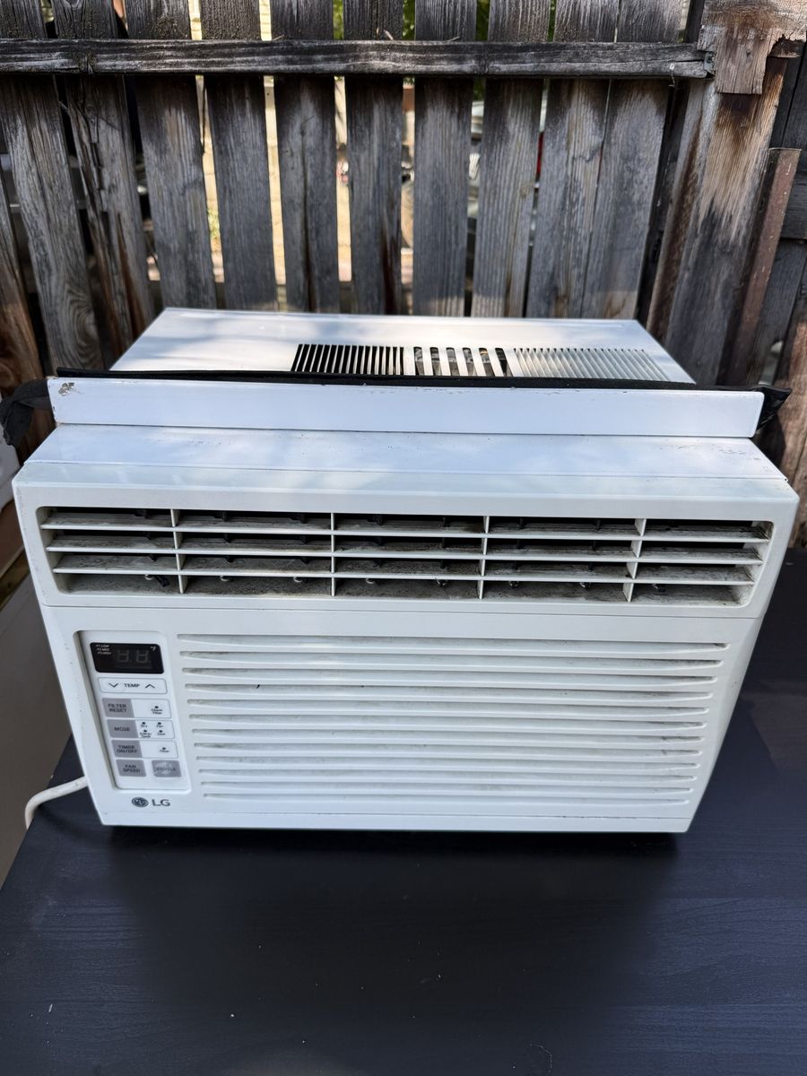 LG Window Air Conditioner with Digital Display - White
