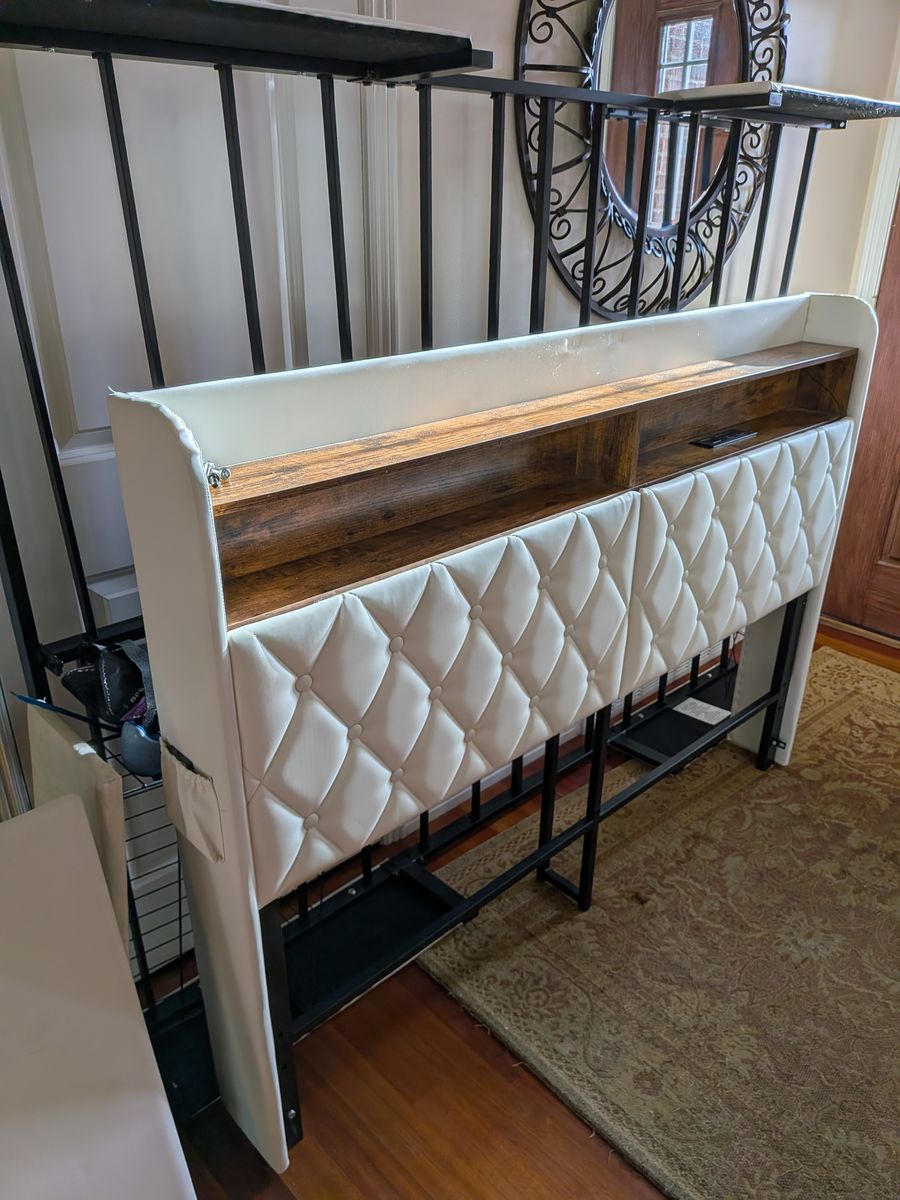 Queen storage bed frame