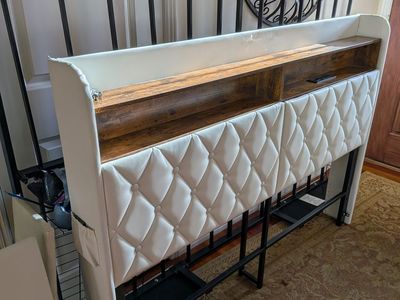 Queen storage bed frame